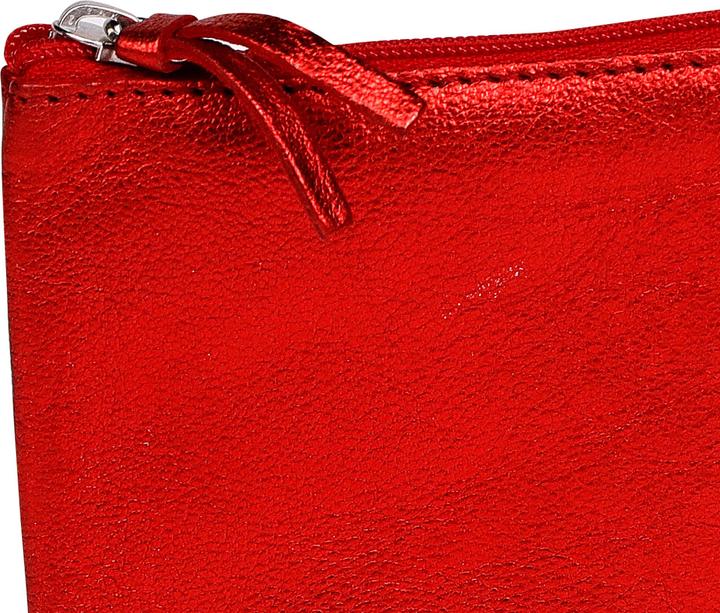 Actual product image Clairefontaine CUIRIS pencil case, leather, red