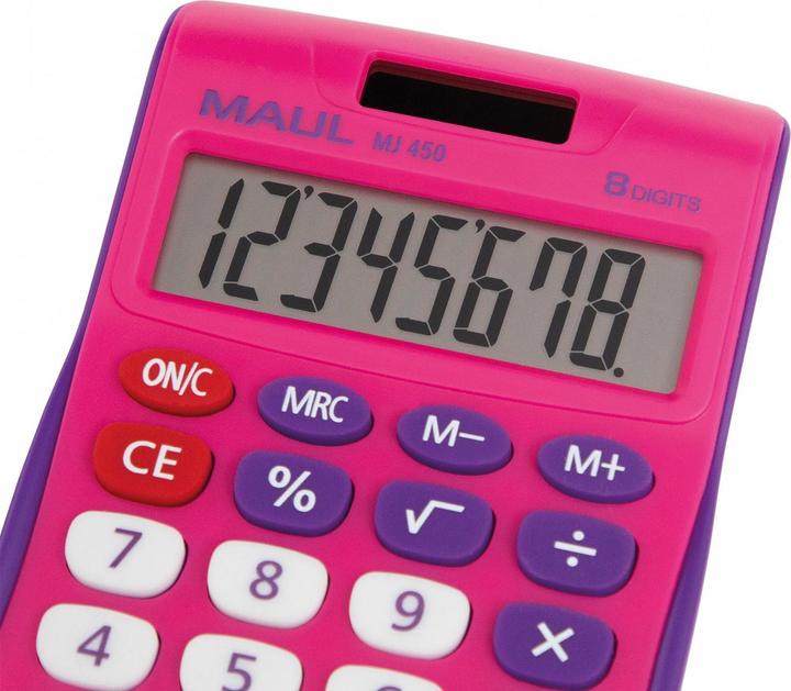 Image du produit Maul Calculatrice de poche MJ450 Junior Pink (Piles)