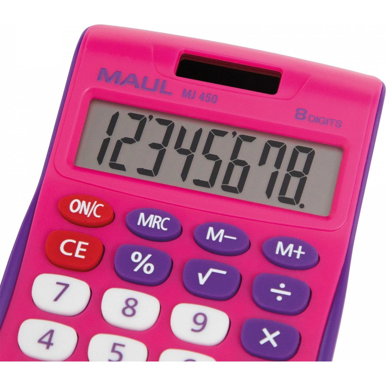 Thumbnail - Maul, Taschenrechner, Taschenrechner MJ450 Junior Pink (Batterien)