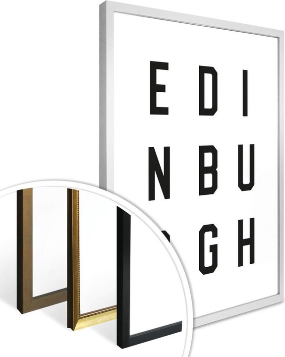 Image du produit Trenddeko Typographie Edimbourg (40 x 50 cm)