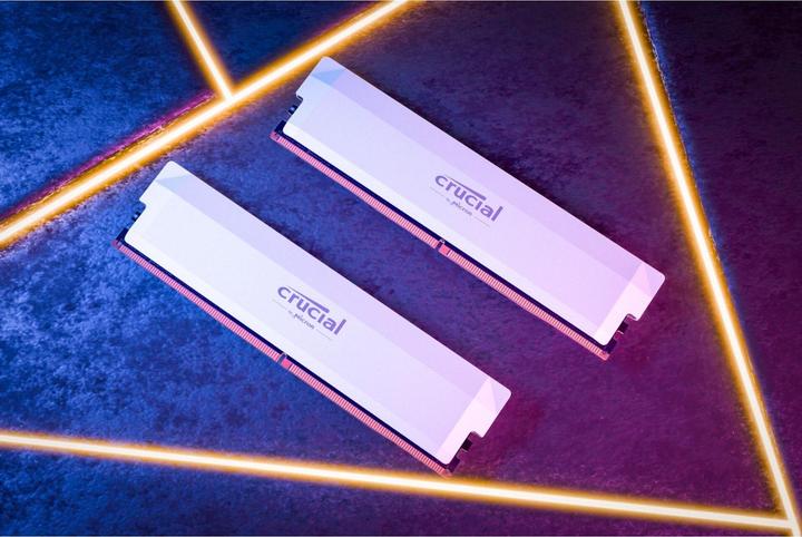 Immagine prodotto Crucial Pro DDR5-6000 Kit 32GB 2x16GB UDIMM white Overclocking (2 x 16GB, 6000 MHz, RAM DDR5, U-DIMM)