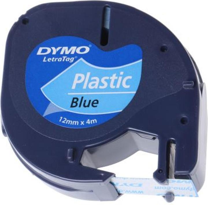 Produktbild Dymo Schriftbandkassette (1.20 cm, Blau, Schwarz)