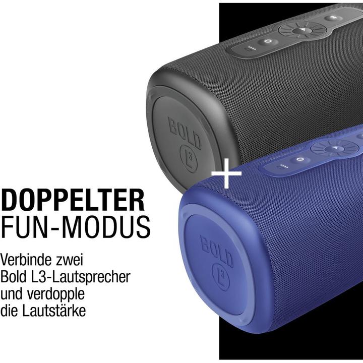 Productafbeelding Fresh'N Rebel Fresh 'n Rebel Bold L3 - Waterdichte Bluetooth speaker draadloos - 25 uur batterij - True Blue (0) (25 h)