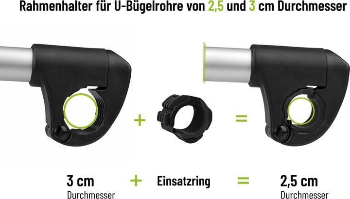 Produktbild Eufab Strap-Rahmenhalter (Schwarz)