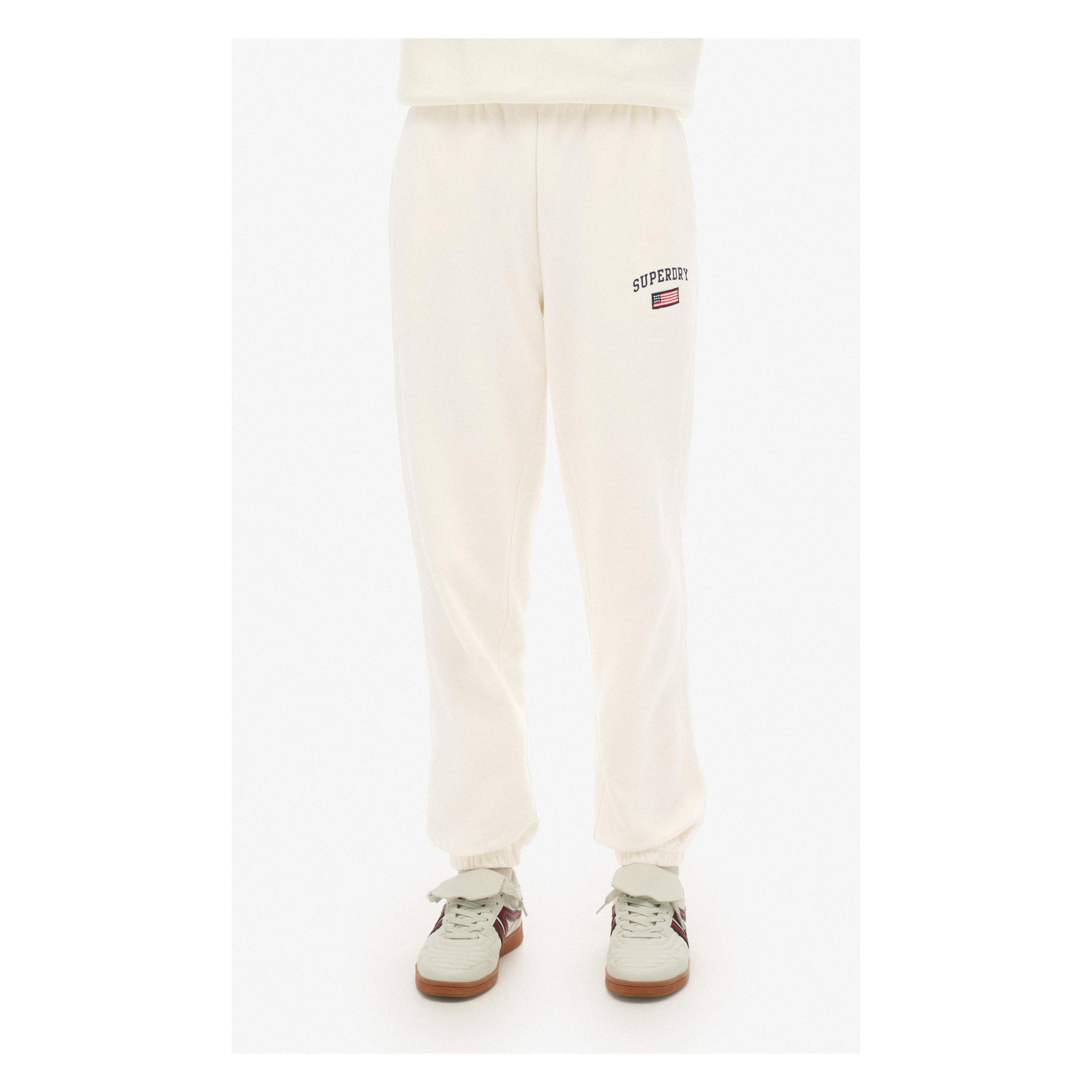 Superdry, Damen, Hosen, Athletic Essential Boyfriend Jogginghose, Weiss, (Xl)