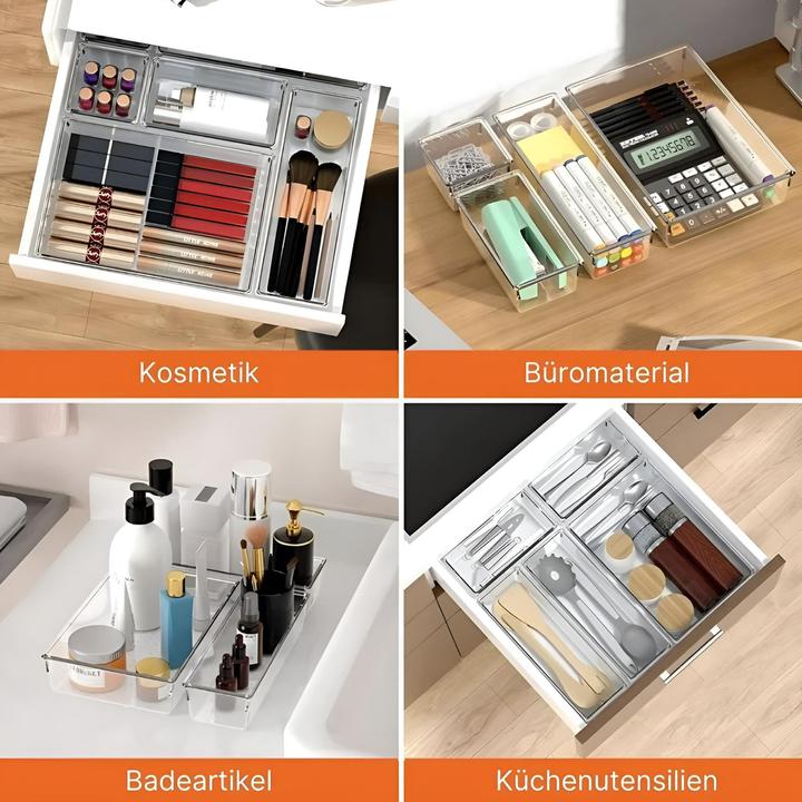 Immagine prodotto Novidarte Schubladen-Organizer 25 Stk. (22 x 15 x 5 cm, 22 x 7 x 5 cm, 15 x 7 x 5 cm, 7 x 7 x 5 cm)