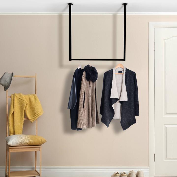 Produktbild CLP Kleiderstange Fenton aus Metall für Deckenmontage