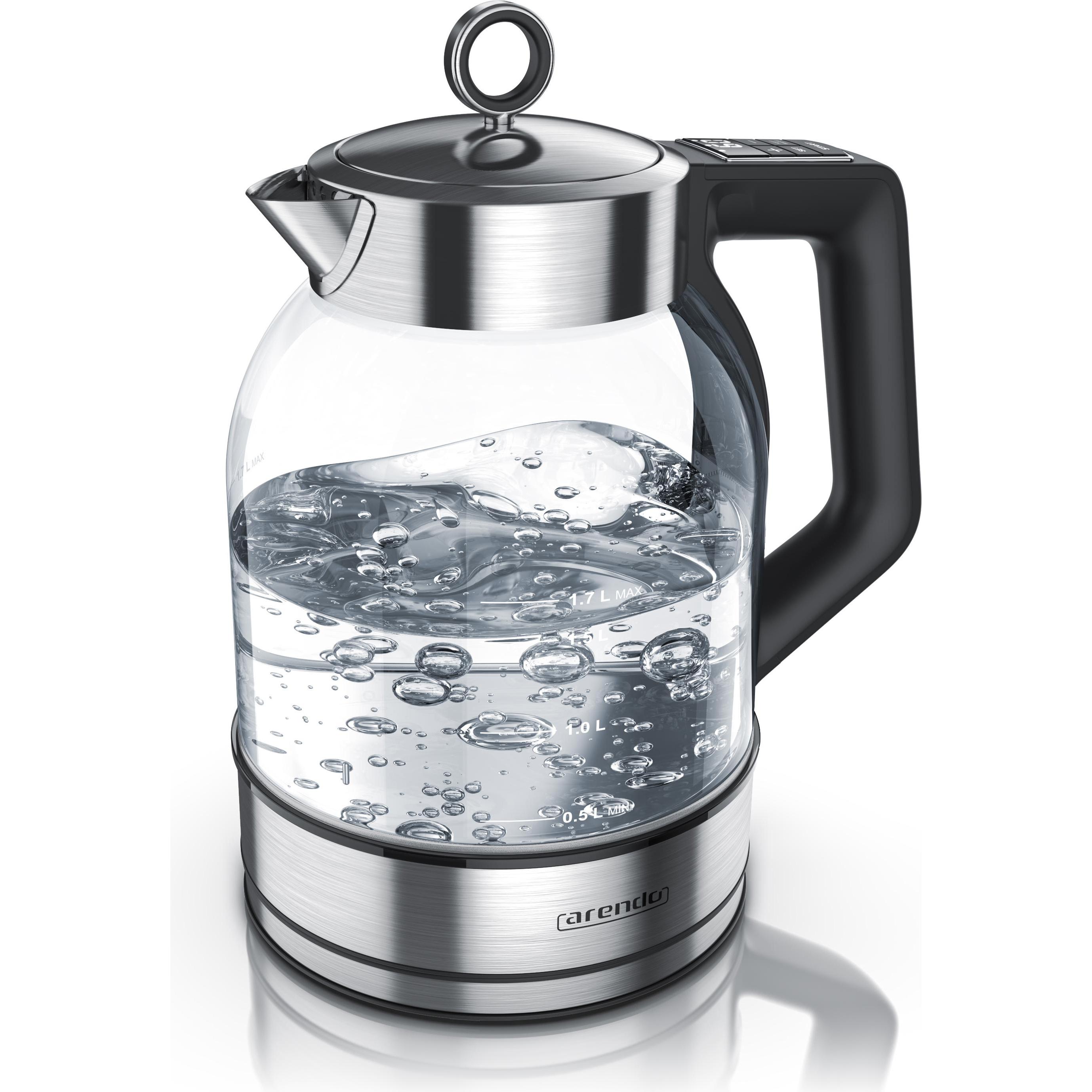Arendo Wasserkocher, Wasserkocher, Silber