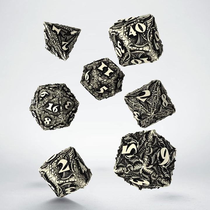 Actual product image Q Workshop Dracopolis Dice Set - The Scandinavian Blackfang