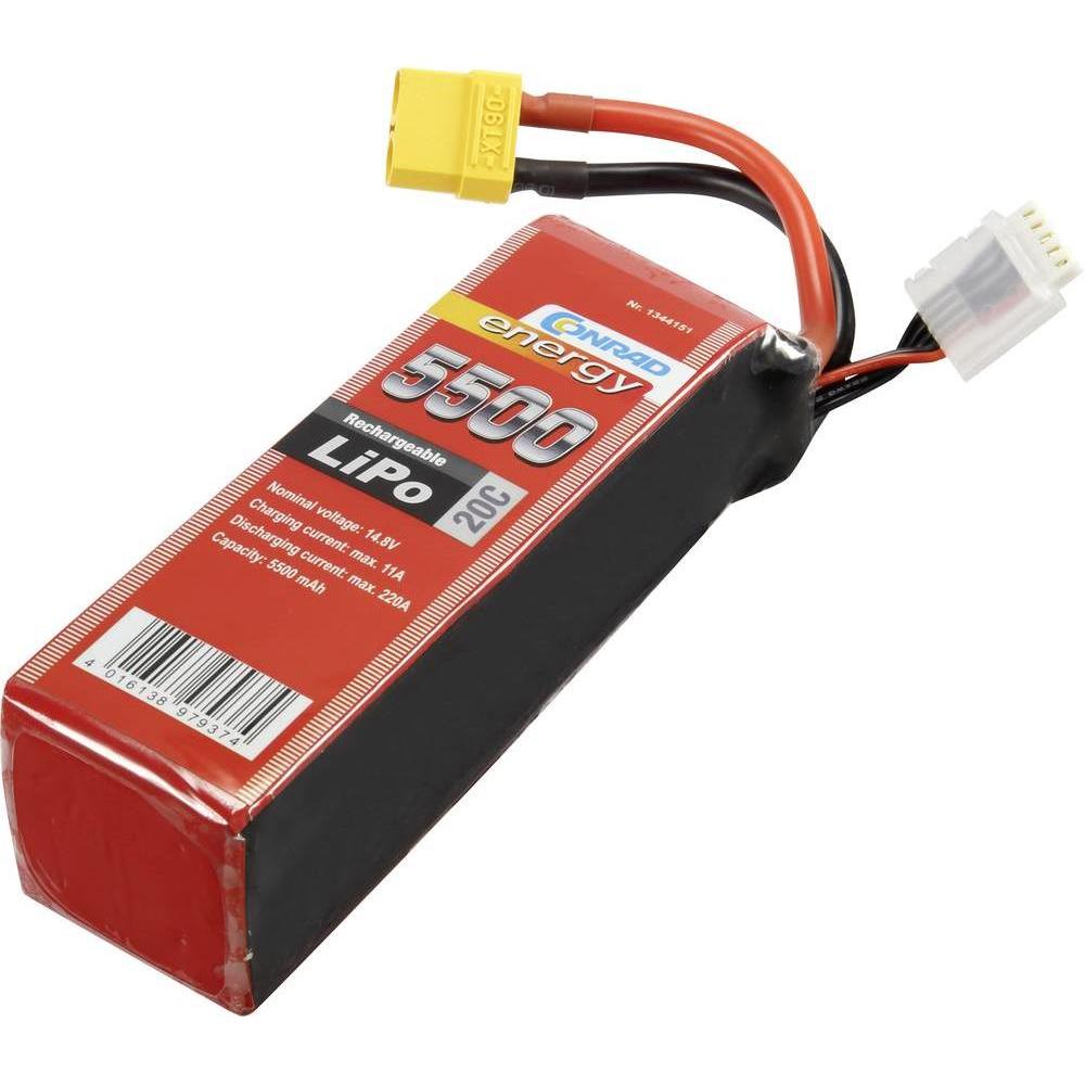 Conrad energy Modellbau-Akkupack (LiPo) 14.8 (14.80 V, 5500 mAh)