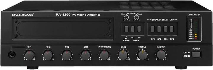 Monacor ELA-Verstärker PA-1200 120 W 3 (Verstärker)