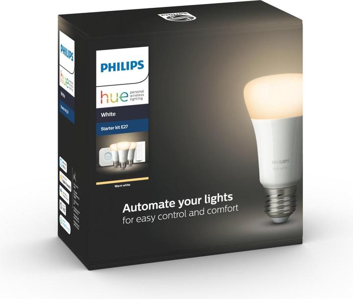 Immagine prodotto Philips Tinta Bianco BT Starter Set (E27, 9.50 W, 806 lm, 3 x, F)