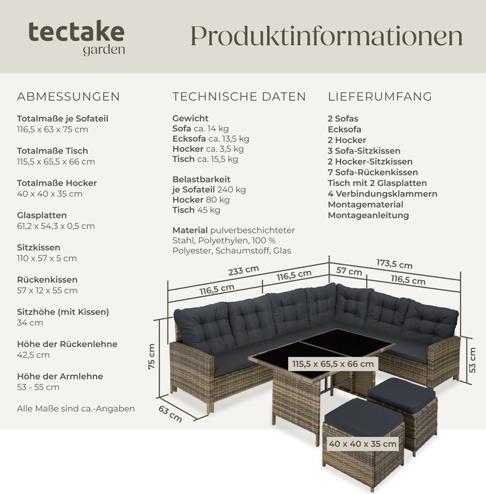 Produktbild tectake Barletta