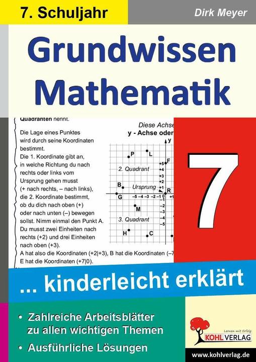 Produktbild Grundwissen Mathematik 7. Schuljahr (Deutsch, Dirk Meyer, 2014)