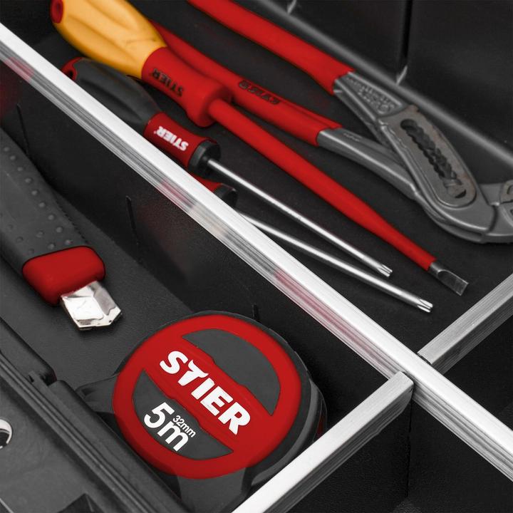 Actual product image Stier Premium tool case with wheels and telescopic handle, airworthy, empty