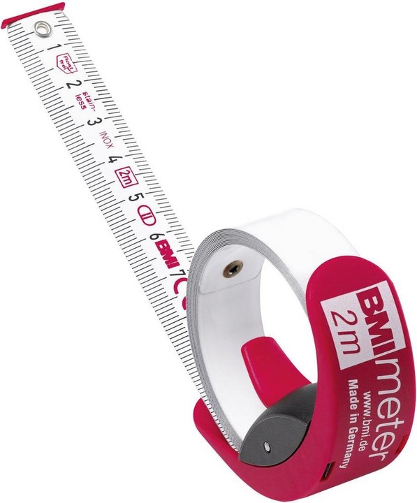 BMI Measuring tape 3 m stainless steel eter 42