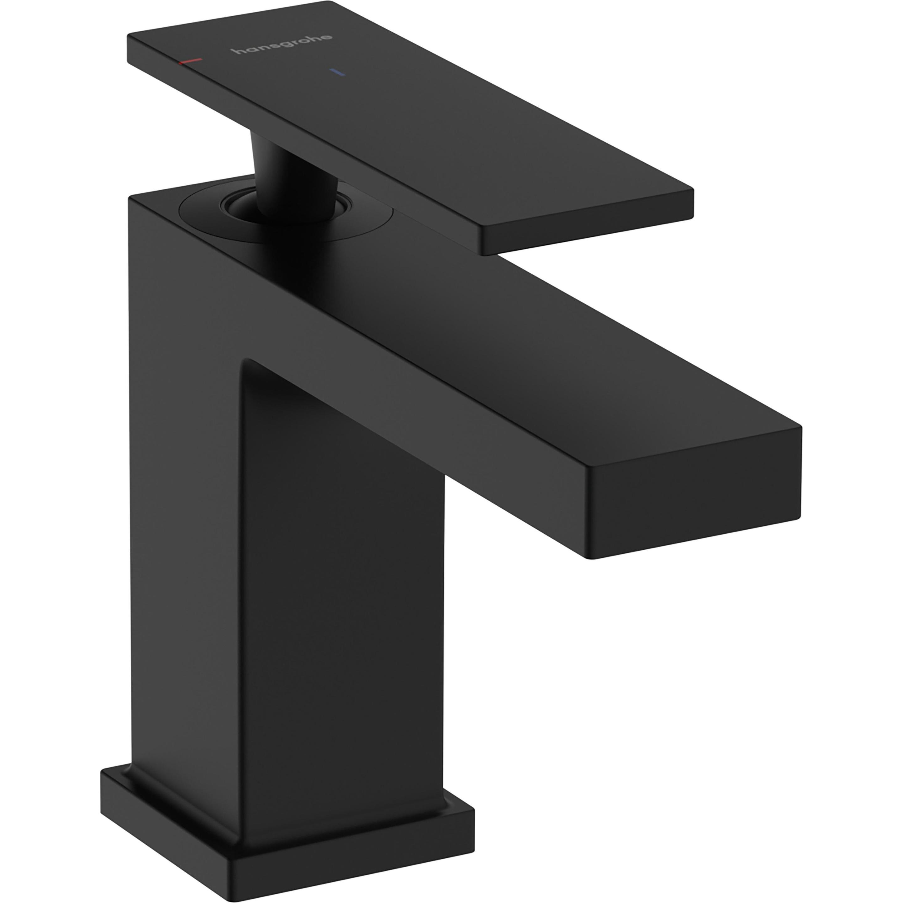 hansgrohe, Rubinetteria per bagno, Tecturis E ngreeps wastafelkraan 80 CoolStart zonder waste mat zwart
