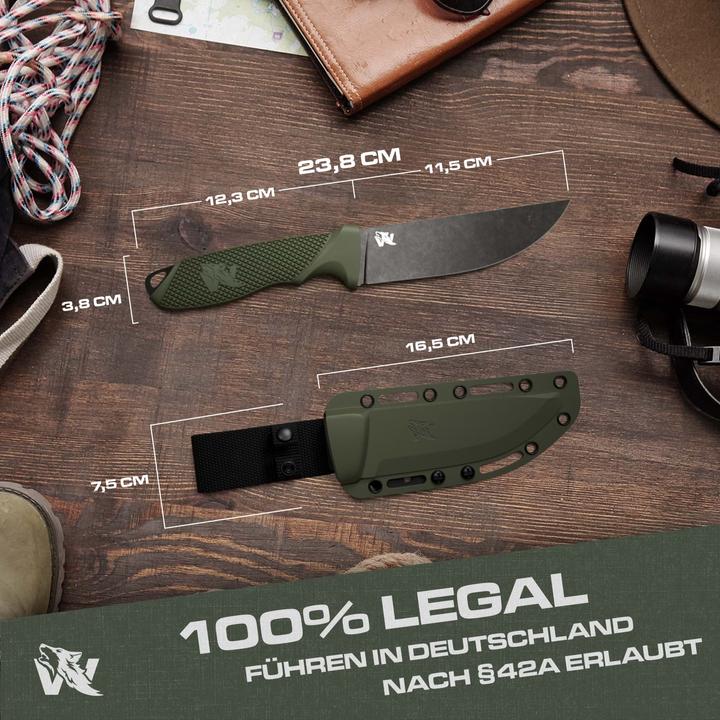 Image du produit Wolfang W FLAT 440C Vert Stonewash (11.50 cm)