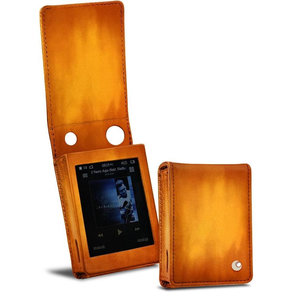 Noreve Lederschutzhülle vertikal, MP3 Tasche + Hülle, Orange