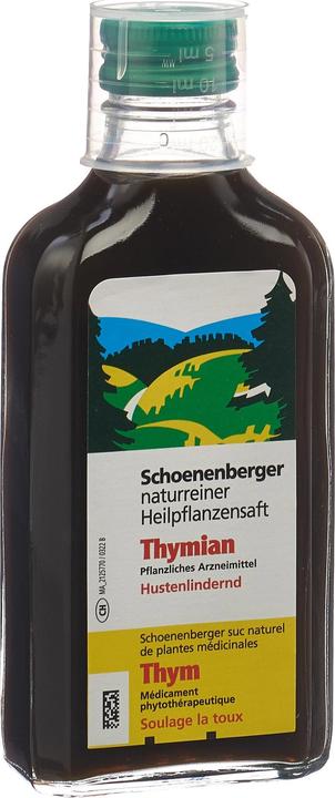 Actual product image Schönenberger Thyme medicinal plant juice juice