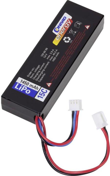 Immagine prodotto Conrad energy Modello di batteria (LiPo) 7.4 (7.40 V, 1450 mAh)