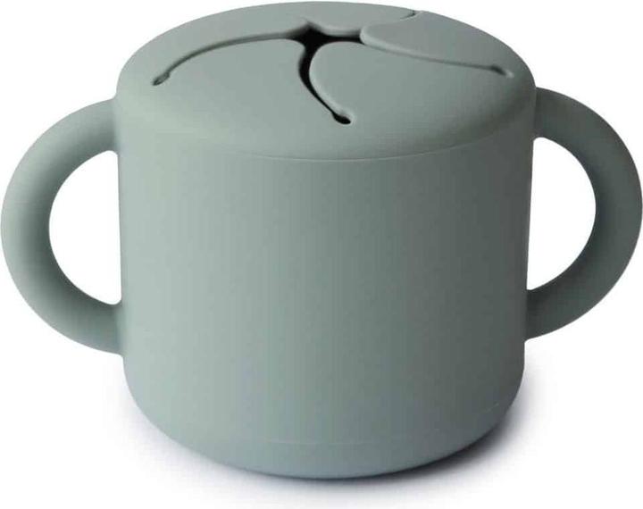 Actual product image Mushie Snack Cup Cambridge Blue