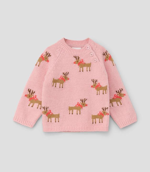 Produktbild s.Oliver Strickpullover Strickpullover mit Rentier-Muster (86)