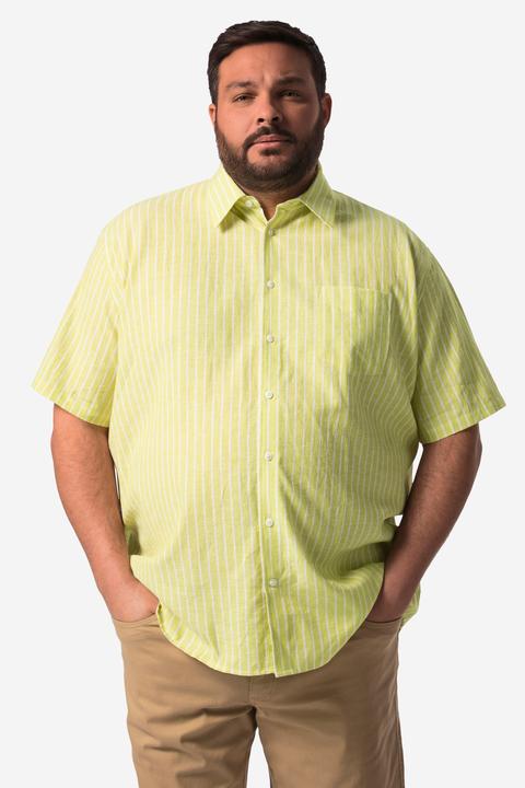 Produktbild Boston Park Leinenmix-Hemd, Halbarm, Streifen, Kentkragen, Comfort Fit (XL)