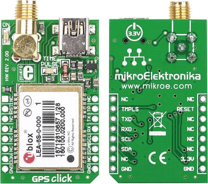 Produktbild MikroElektronika GPS Empfängerboard MIKROE-1032