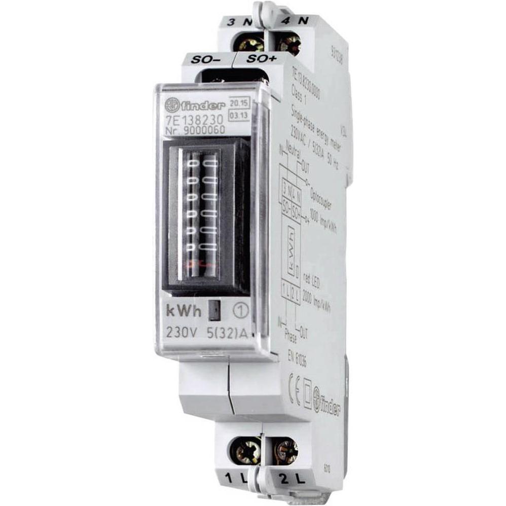 Finder, Energiemessgerät, Wechselstromzähler mechanisch