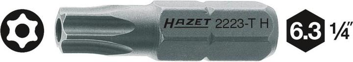 Image du produit HAZET Embout-tournevis (bit) 2223-T20H ∙ Hexagone massif 6,3 (1/4 pouce) ∙ Profil TORX tamper ré… (Six pans creux TX)