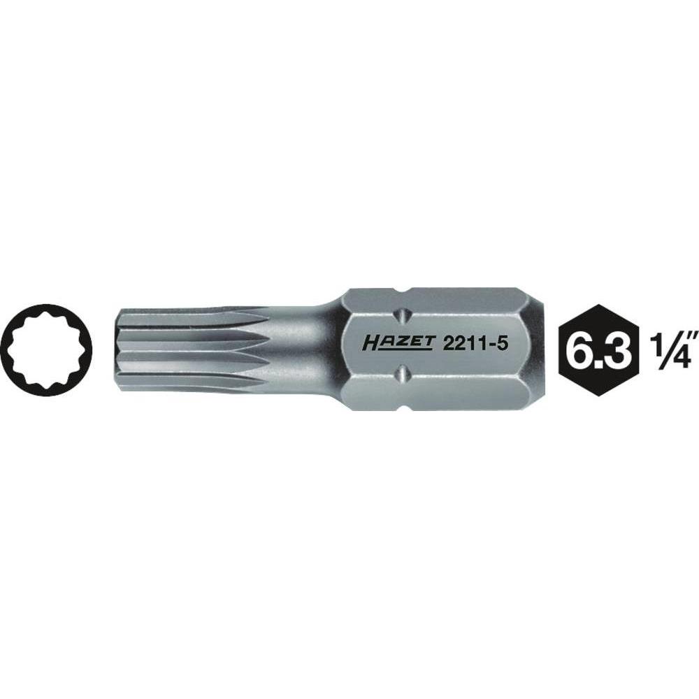 HAZET, Bits, Bit 2211-4 ∙ Sechskant6,3 (1/4 Zoll) ∙ Innen Vielzahn Profil XZN ∙ M4 (M4)