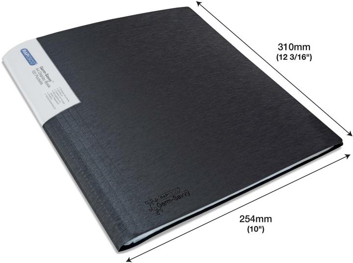 Image du produit Rapesco Dossier de présentation Germ-Savvy A4 Noir (A4, 2x)