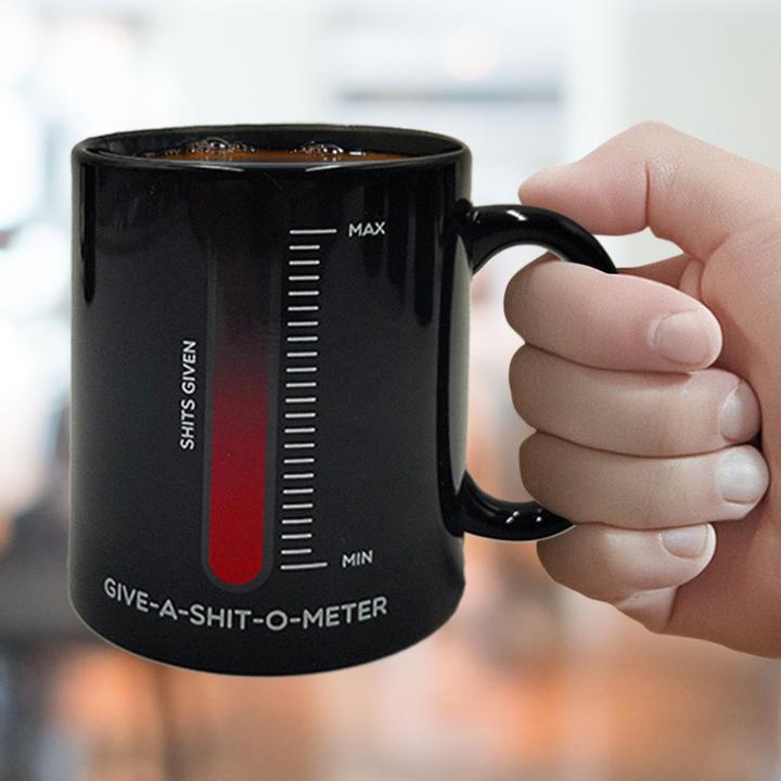 Actual product image Mad Monkey Give a Shit mug with colour change due to heat (300 ml, 1x)