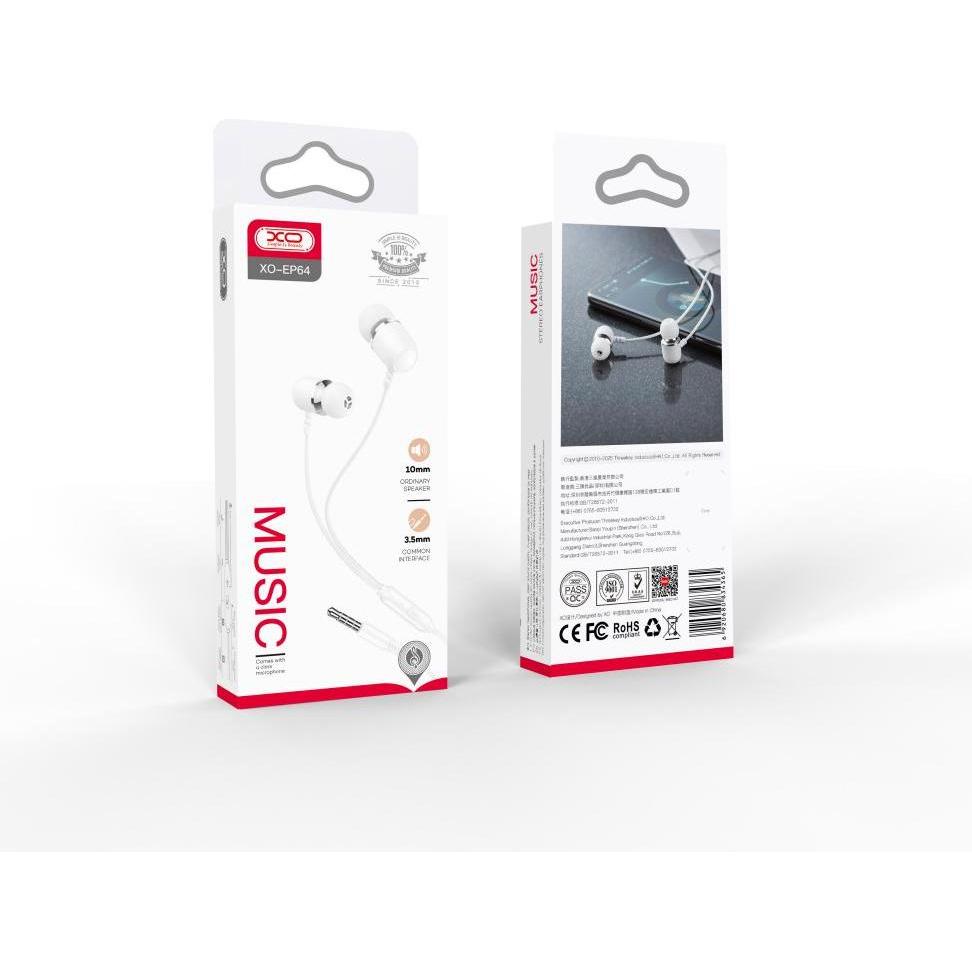 Thumbnail - xO Kabelgebundene Ohrhörer EP64 Klinke 3,5 mm weiss (Kabelgebunden), Kopfhörer, Weiss