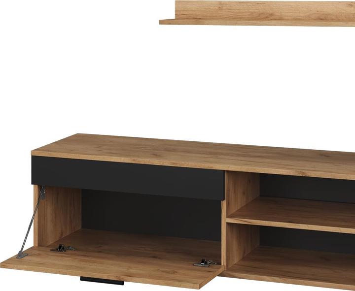 Produktbild Vicco Lowboard & Regal Berno, Goldkraft Eiche/Anthrazit, mit 1 Klappe