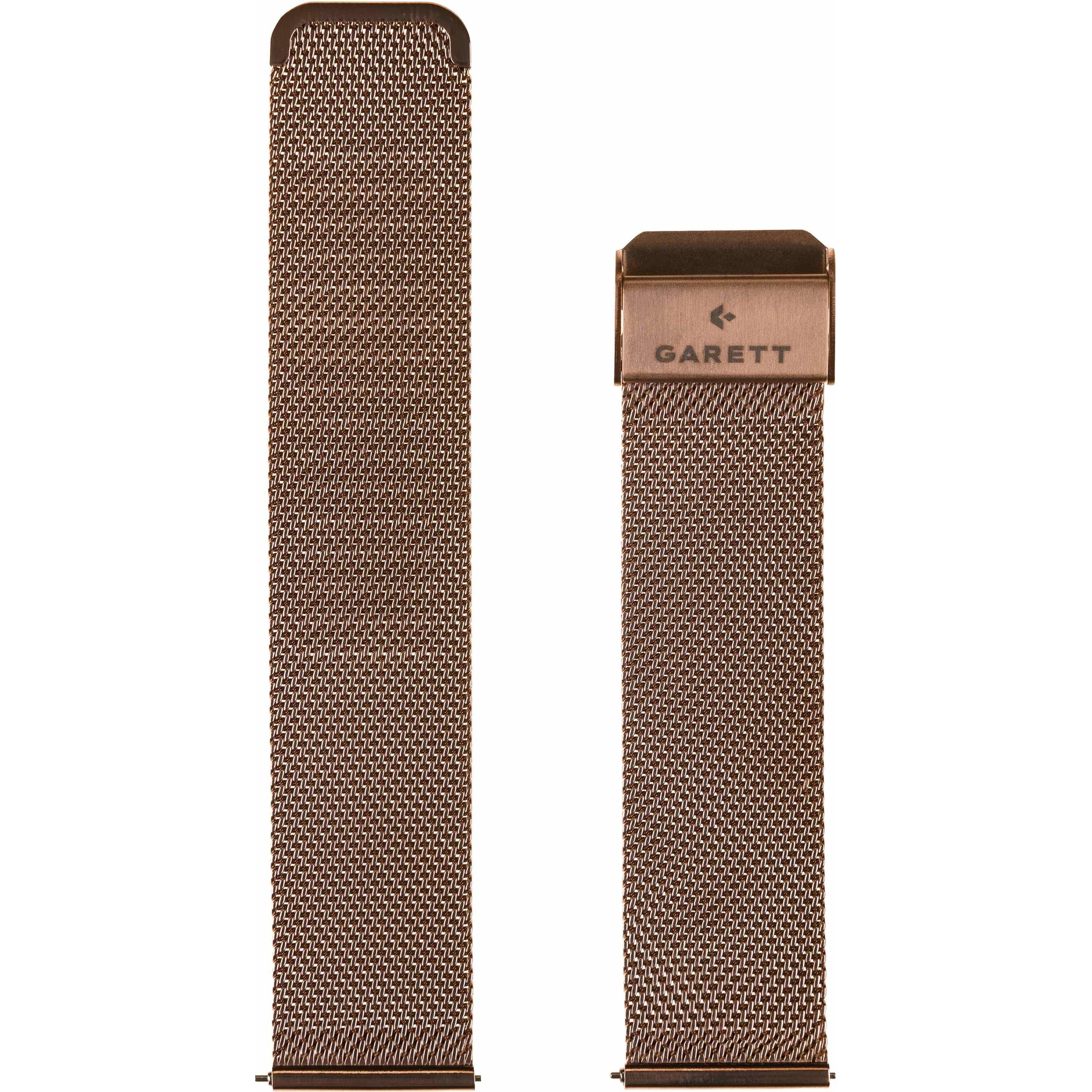 Garett univerzální řemínek 22 mm, zlatý kovový, typ Mesh, Accessori per smartwatch