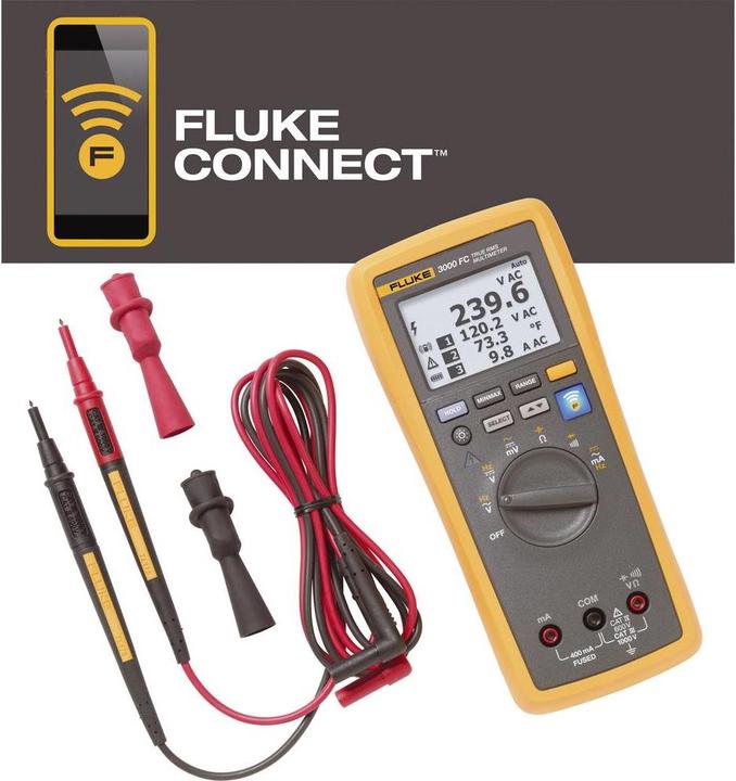 Produktbild Fluke Hand-Multimeter digital FLK-30 (CAT III 1000V, CAT IV 600V)