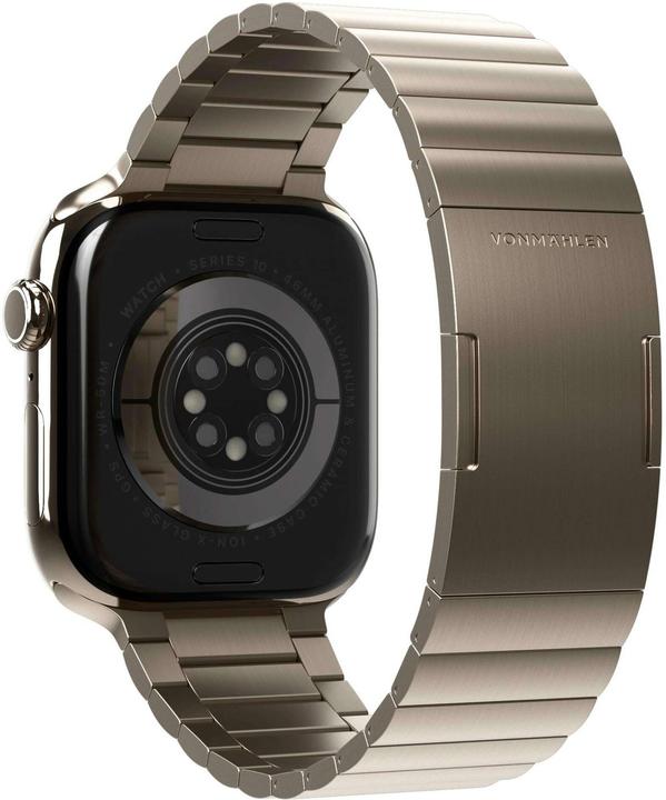 Produktbild Vonmählen Edelstahl Gliederarmband Pro für Apple Watch 44/45/46/49mm, gold (44 mm, 316L-Edelstahl, Edelstahl)