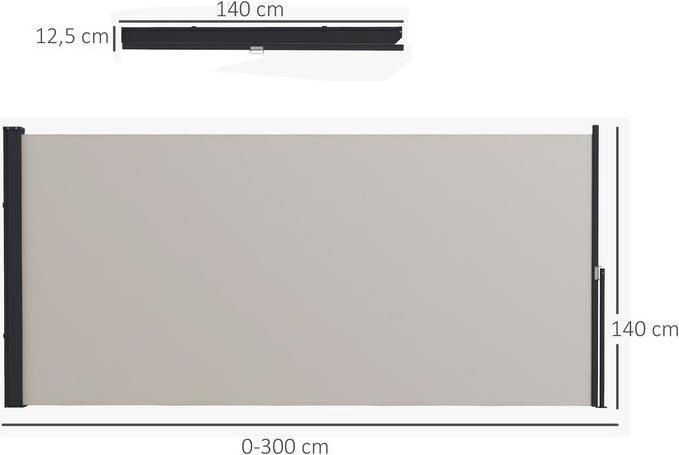 Actual product image Swisshandel24 Side awning (1.40 m)