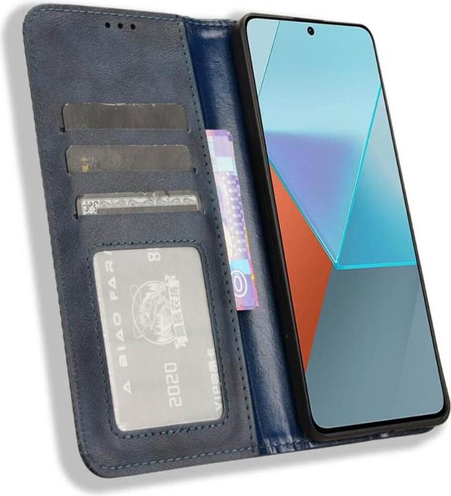 Produktbild Cover-Discount Xiaomi Redmi Note 13 Pro - Stand Flip Case Hülle blau (Xiaomi Redmi Note 13 Pro 5G)