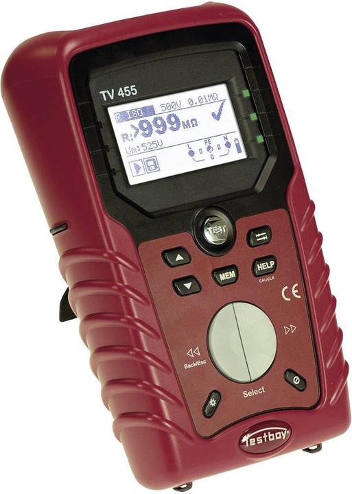 Actual product image Testboy Appliance tester TV 455 EN 61326 (CAT IV 300V, CAT III 600V)