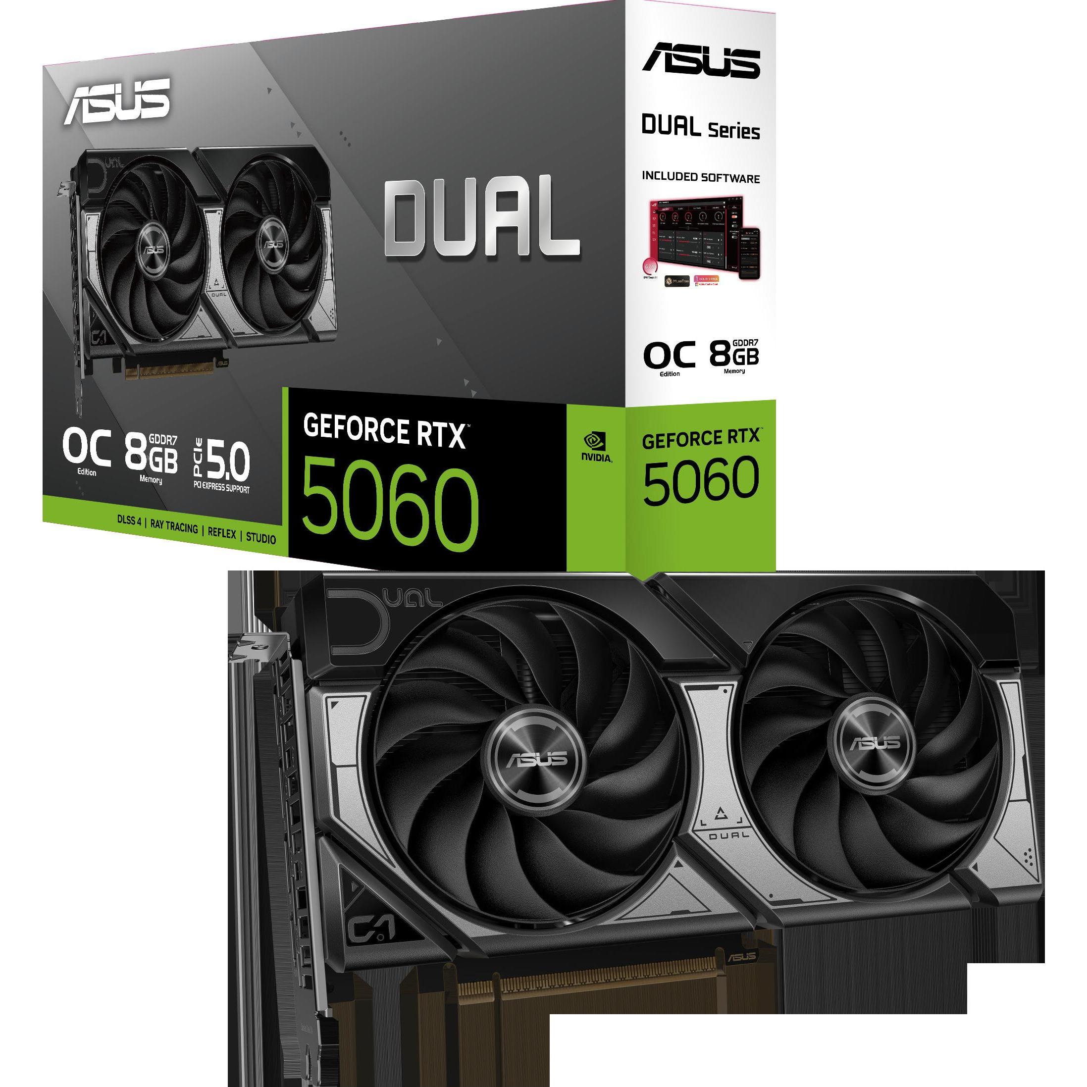 ASUS Dual GeForce RTX 5060 OC (8 GB), Grafikkarte