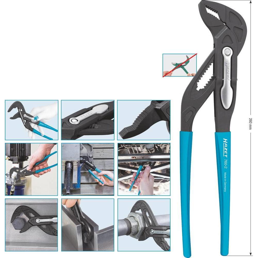 HAZET, Zange, Universal-Zange 760-2 ∙ Für Rechtshänder (260 mm)