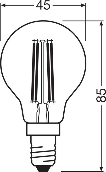 Image du produit Steffen Osram LED Classic P E14 240V 3.8W 806lm WW (E14, 806 lm, 6 x)