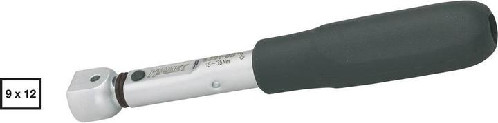 Actual product image HAZET Torque wrench 6391-12 ∙ Nm min-max: 2 - 12 Nm ∙ Tolerance: 2% ∙ Insert square 9 x 12 mm (1/4", 2 Nm, 12 Nm)