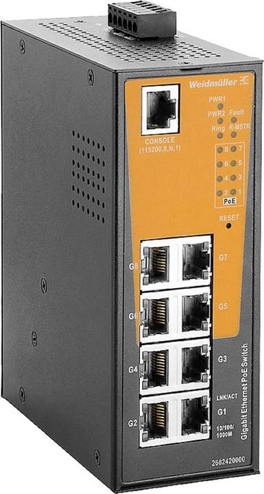 Weidmüller IE-SW-AL08M-8GTPOE (8 Ports)