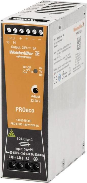 Actual product image Weidmüller DIN rail power supply (DIN rail