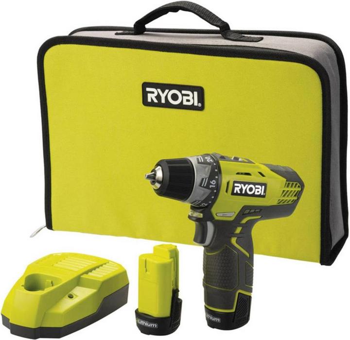 Ryobi R12DD-LL13S cordless drill driver (Rechargeable battery operated)