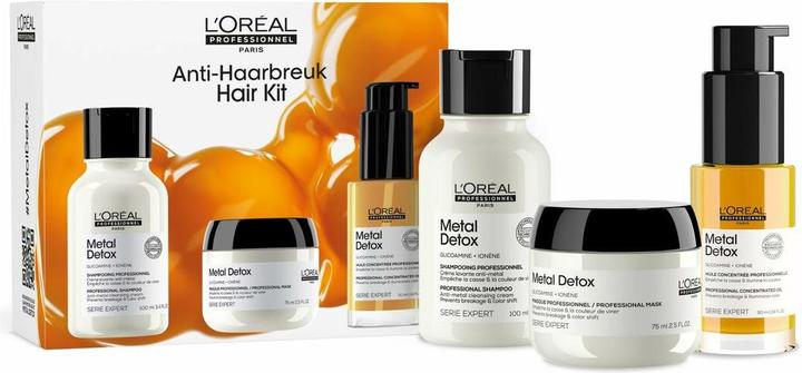 L'Oréal Paris L'Oreal Professionnel Metal Detox Shampoo, Mask & Oil Mini Trio Kit (Kit de soins capillaires)